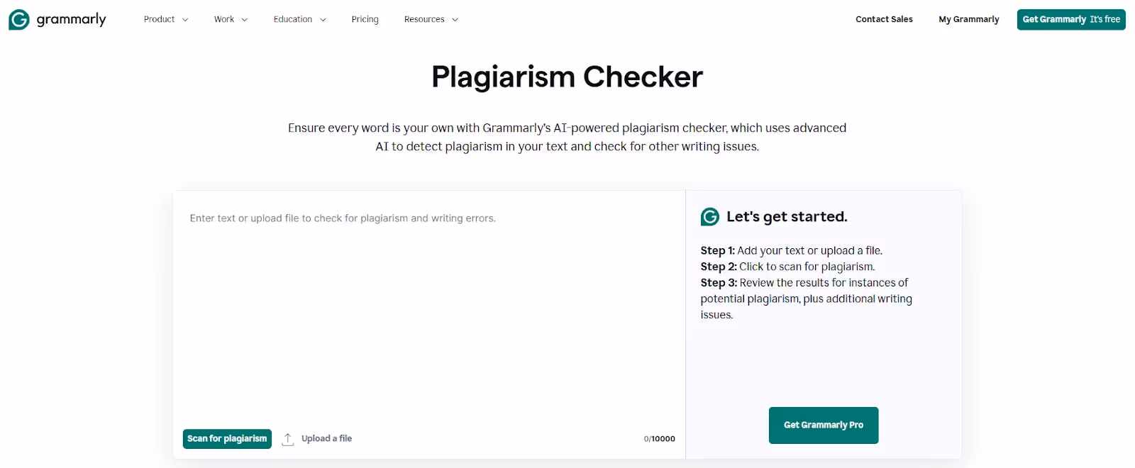 Grammarly: for basic plagiarism checks