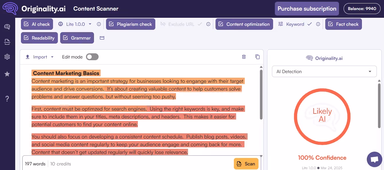 AI checker