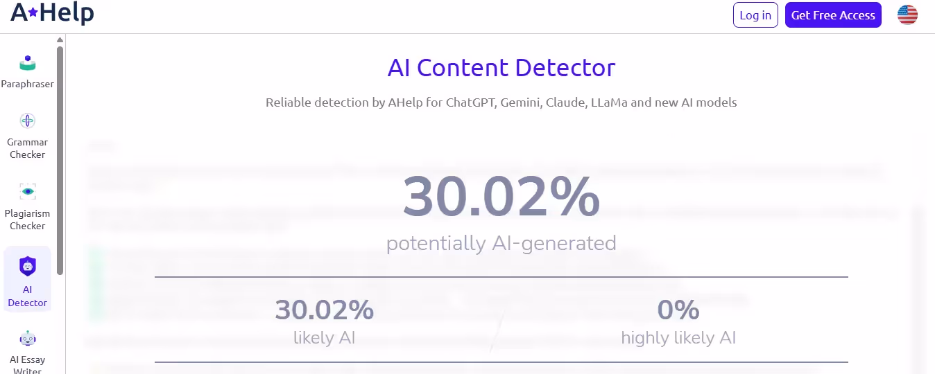 AHelp AI Detector