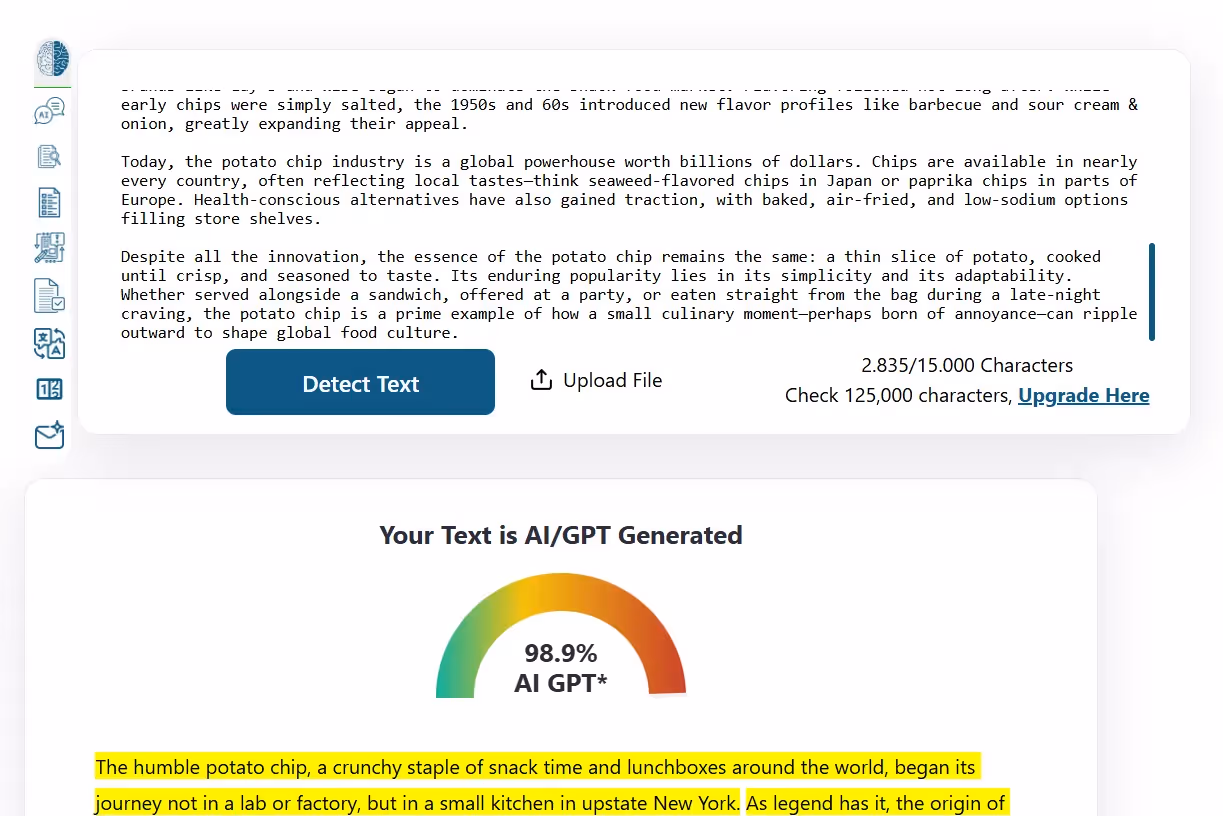 ZeroGPT Score