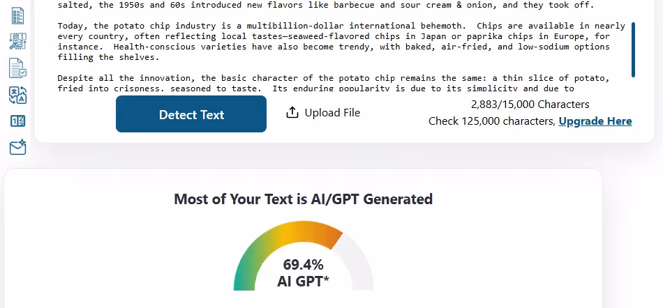 ZeroGPT Score