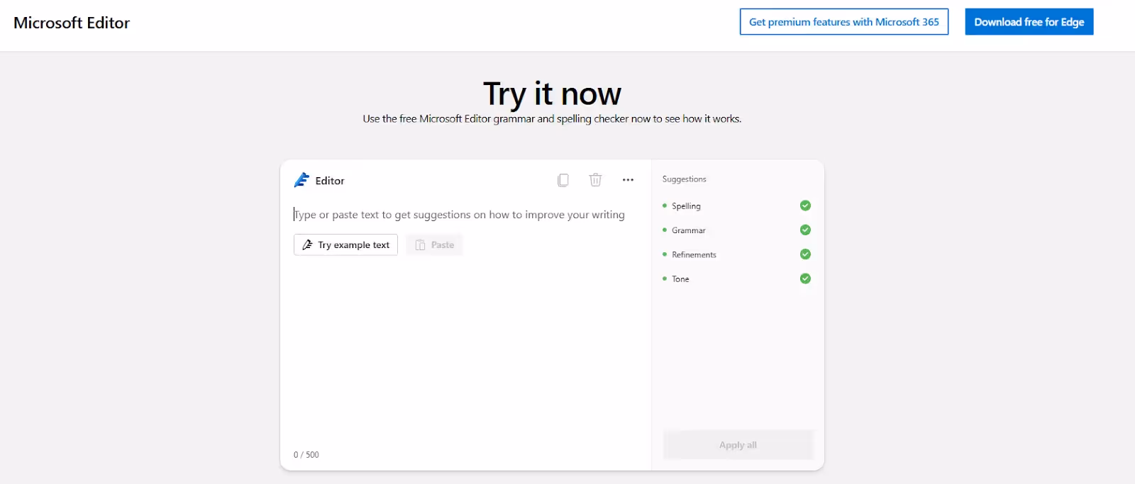 3. Microsoft Editor
