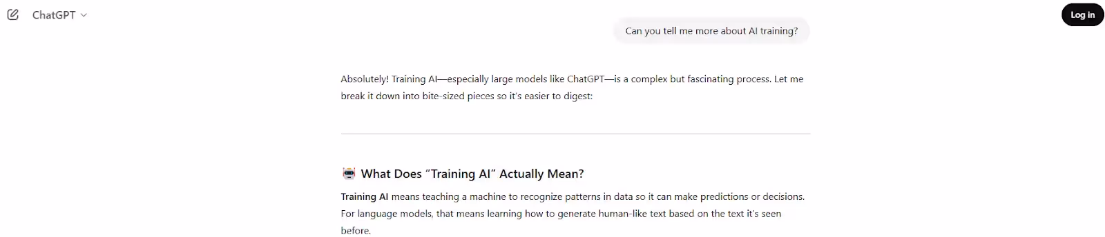 3. Paragraphs that start with “Absolutely” or “Certainly”