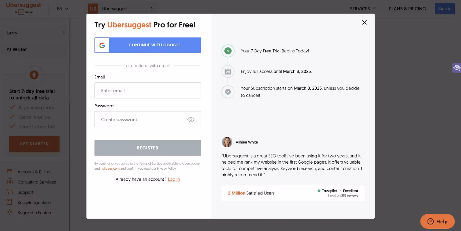 How to Get Started With Ubersuggest