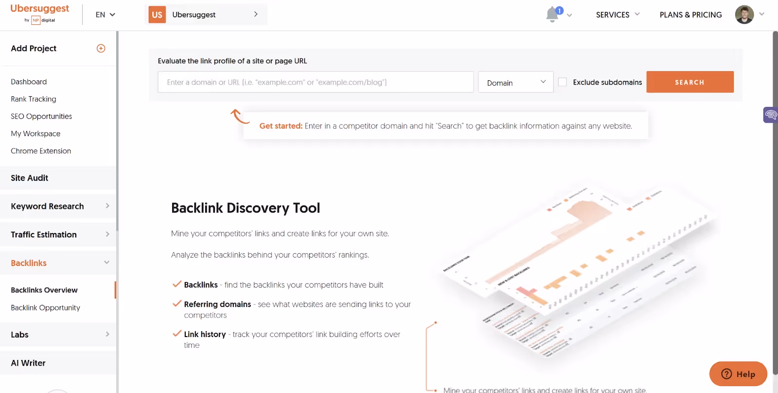 3. Backlink Discovery Tool