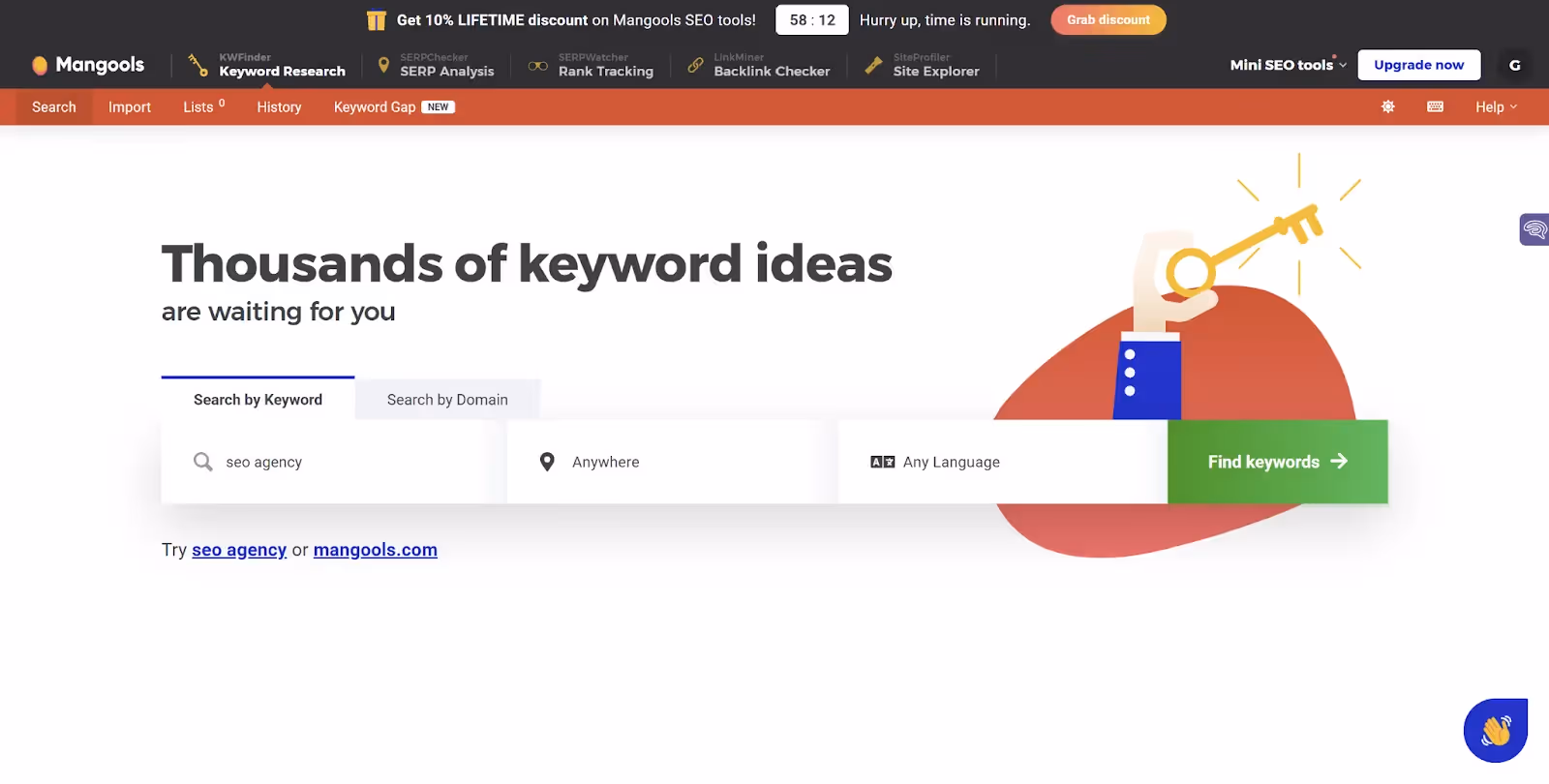 Step 2: Try a keyword phrase
