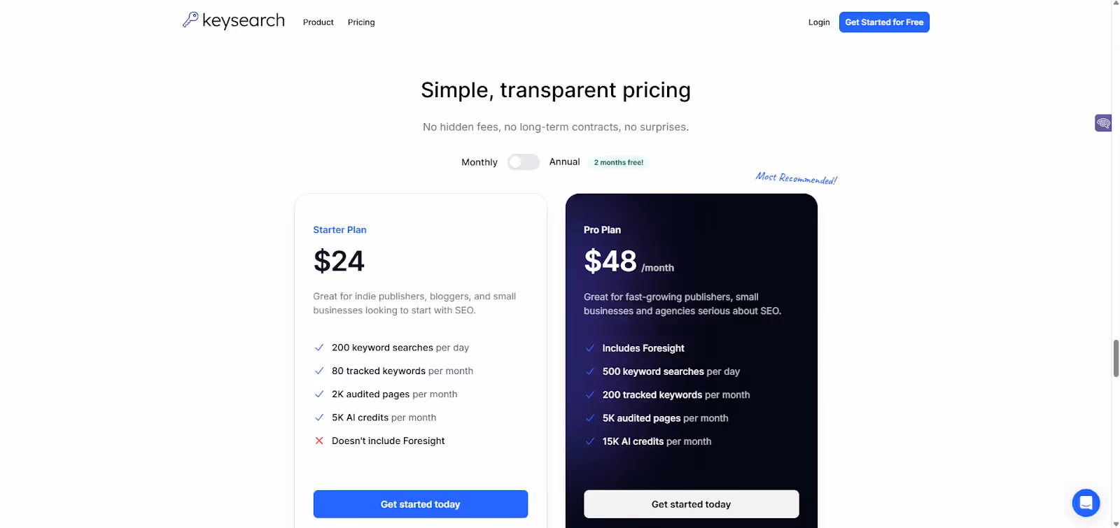 How Much Does KeySearch Cost?