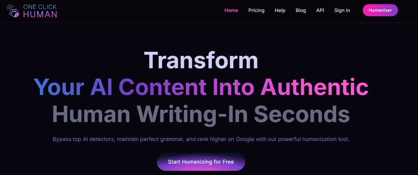 OneClickHuman Review: Can This AI Humanizer Beat AI Detectors? 