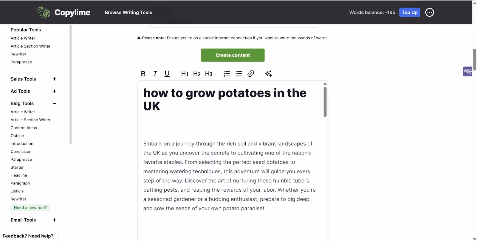 eBook style content