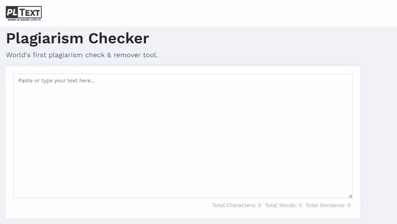 PLText: Plagiarism Checker Review
