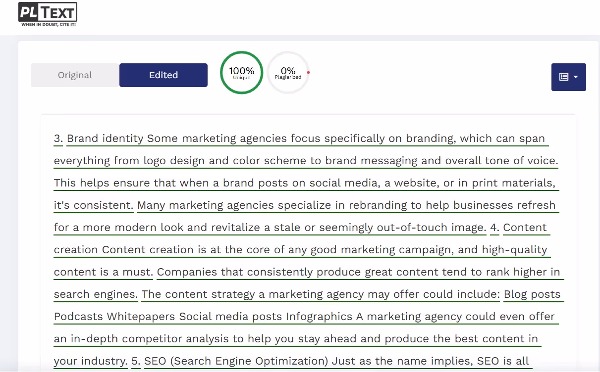 PLText Plagiarism Checker: 0% plagiarized