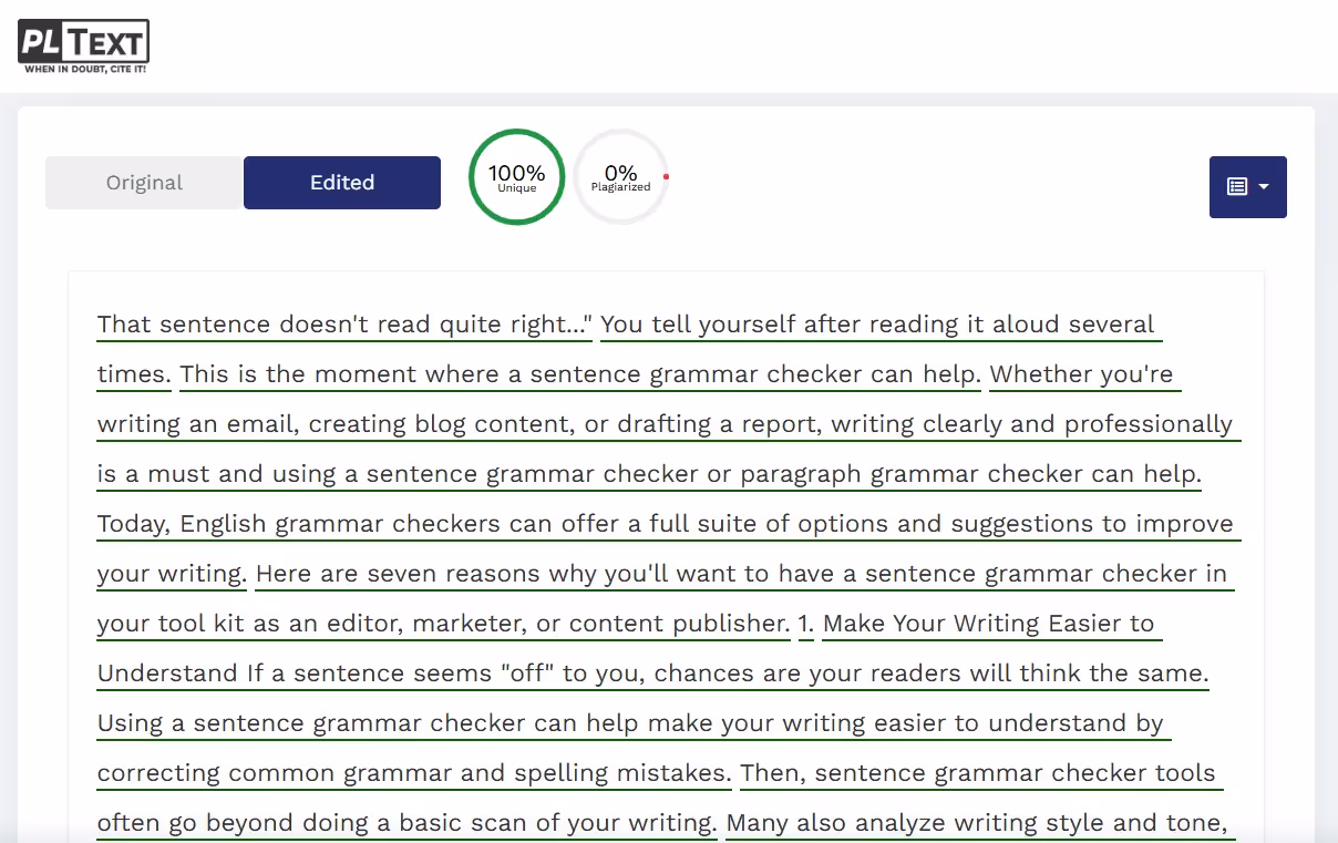 PLText Plagiarism Checker: 0% plagiarized