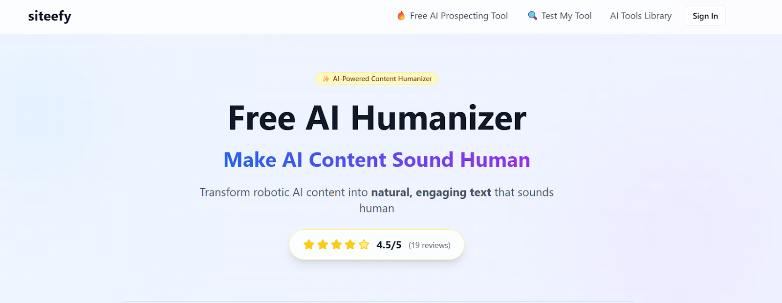 Siteefy AI Humanizer