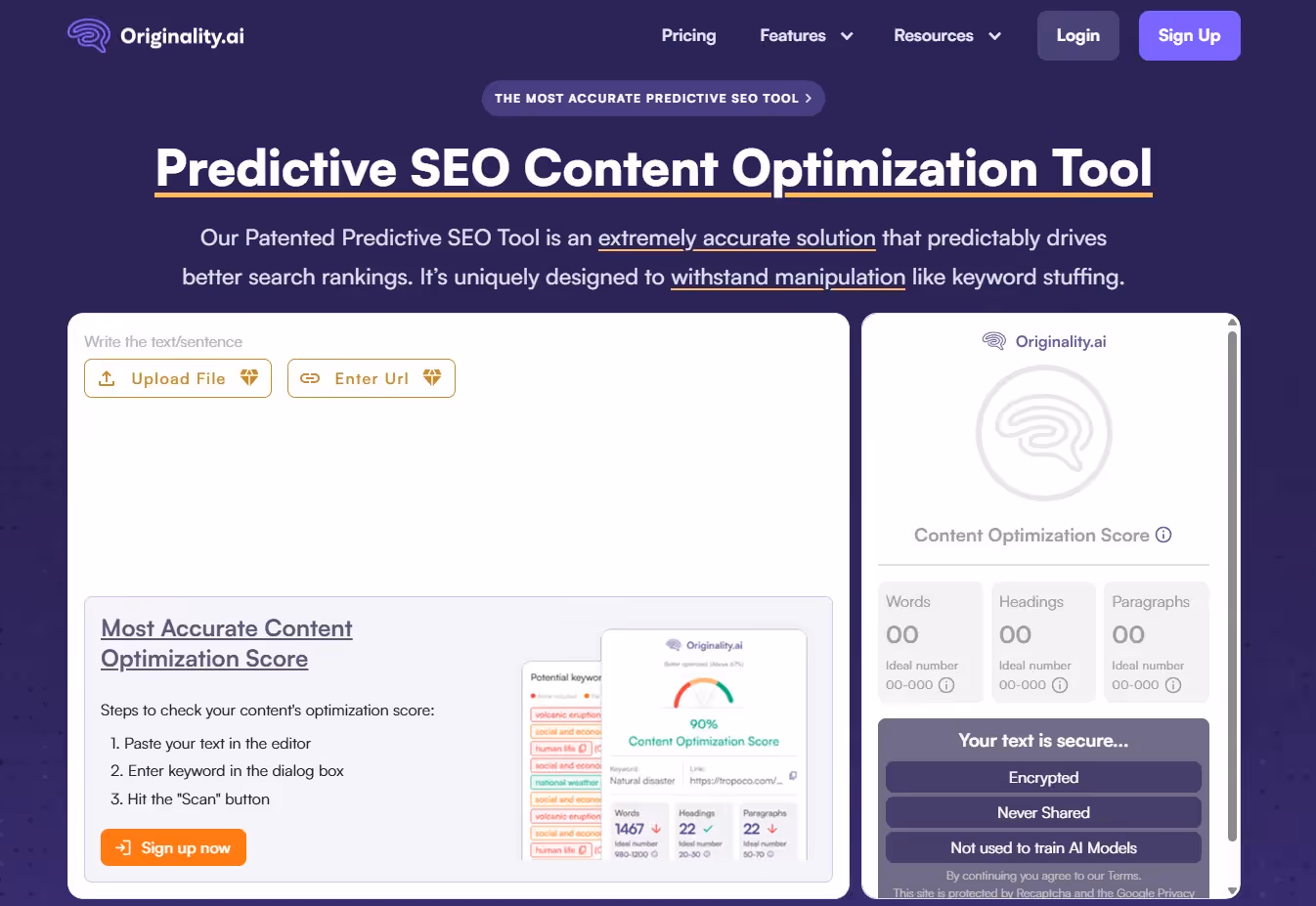 Originality.ai Predictive SEO Tool