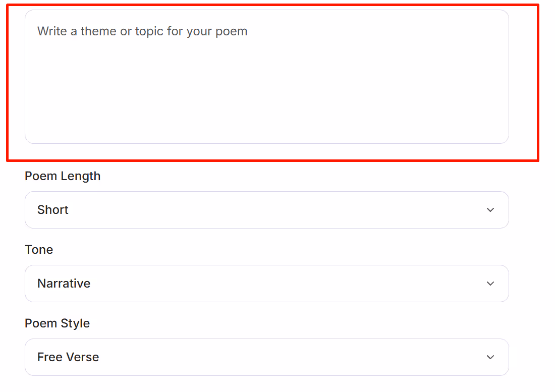 Enter a theme or topic
