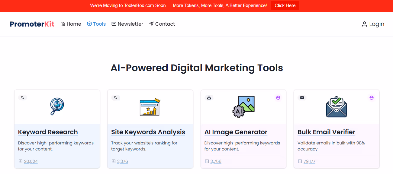 ToolerBox (previously Promoter Kit) tools