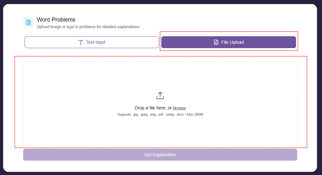Upload document