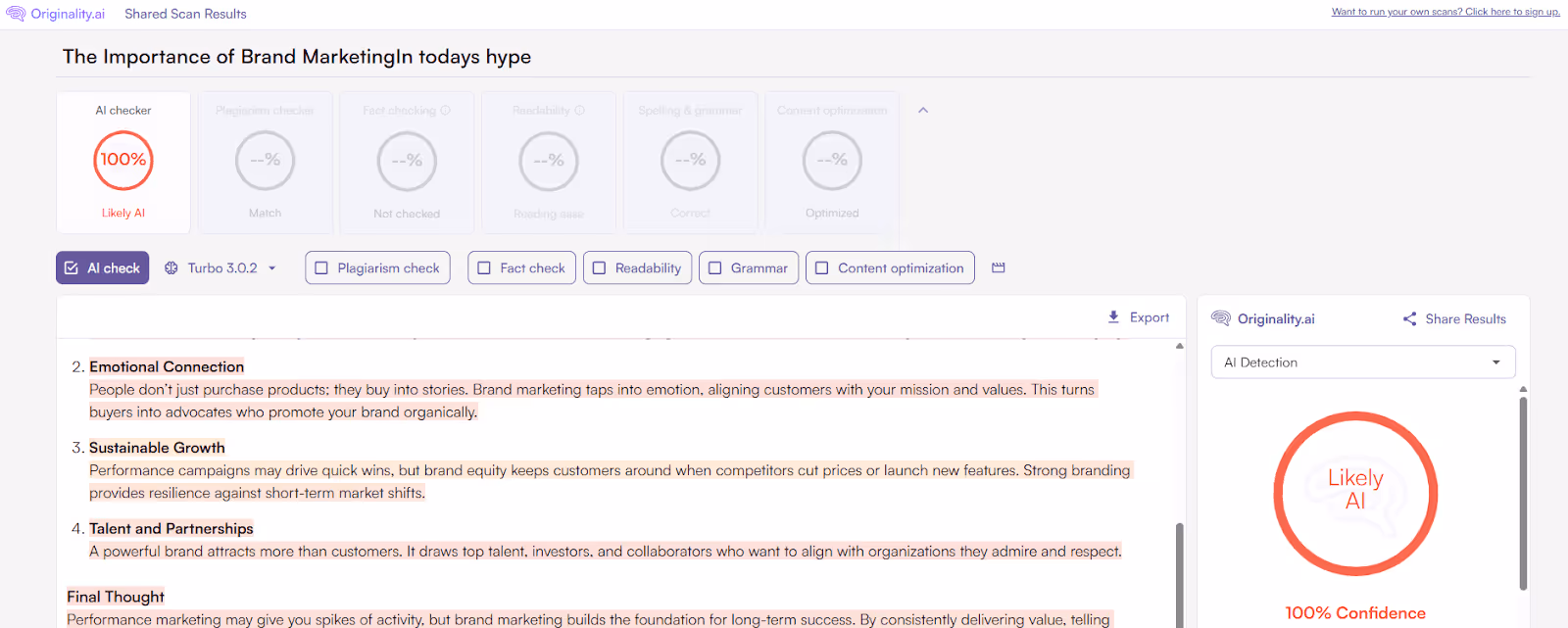 Assignment AI Humanized Text Scanned by Originality.ai
