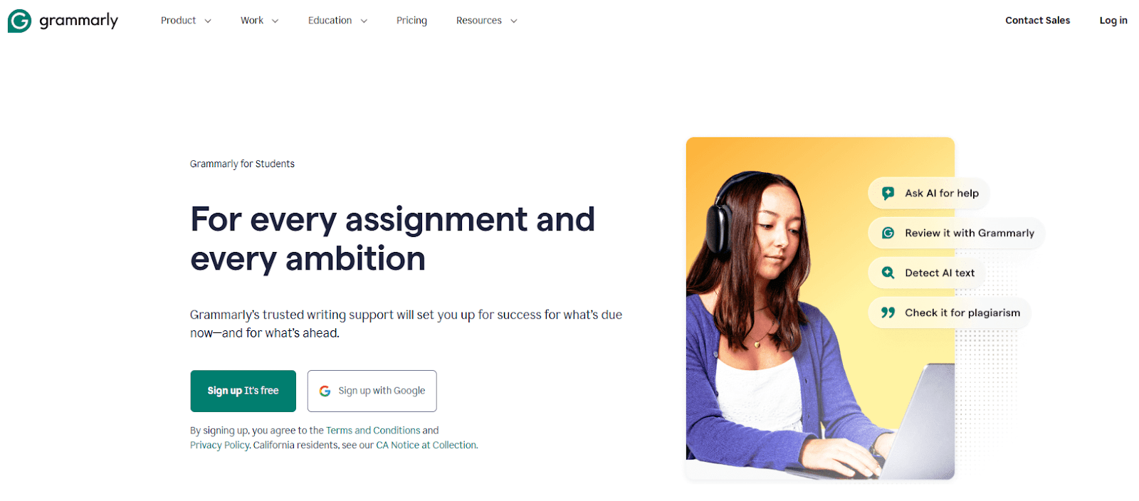 Grammarly for students