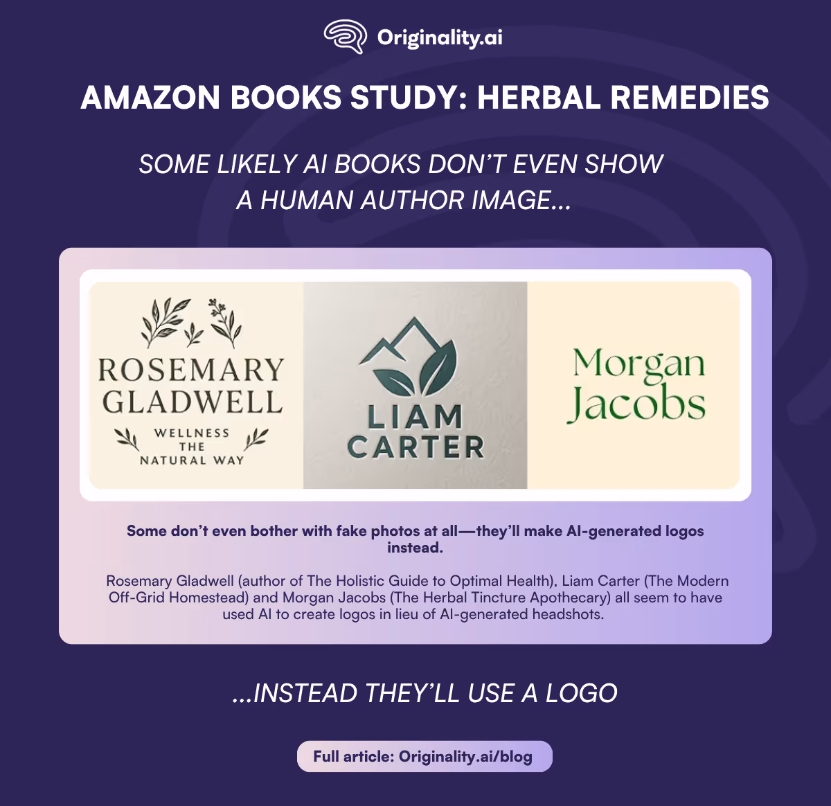 Herbal Remedies Books Study, Logos are Sometimes Used Instead of Author Images