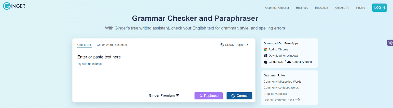 Ginger Software grammar checker review