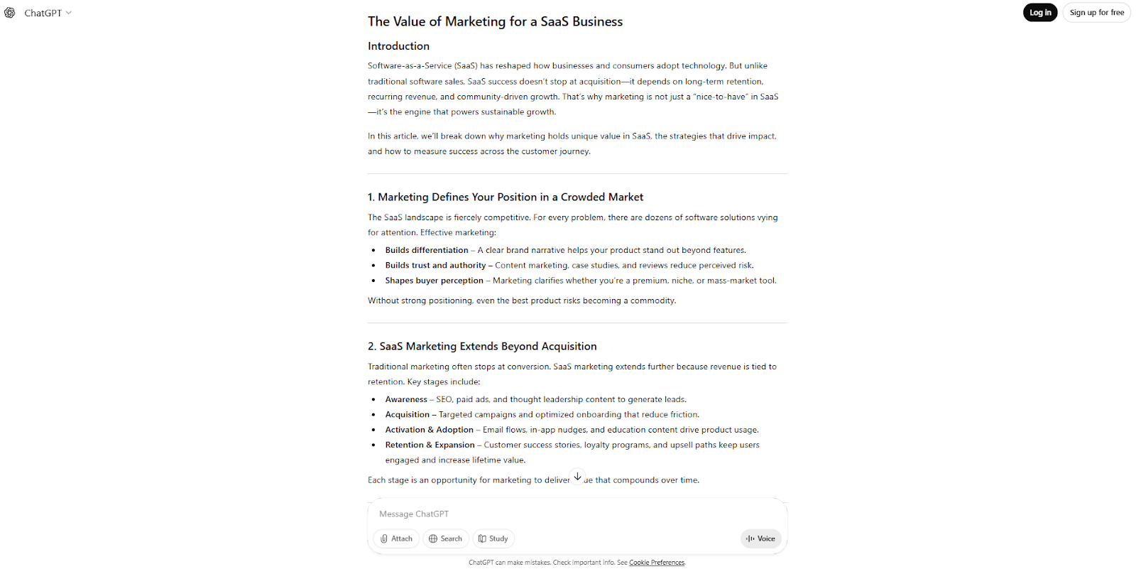 ChatGPT-generated text sample for AI detection tests