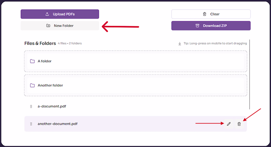Customize your file list