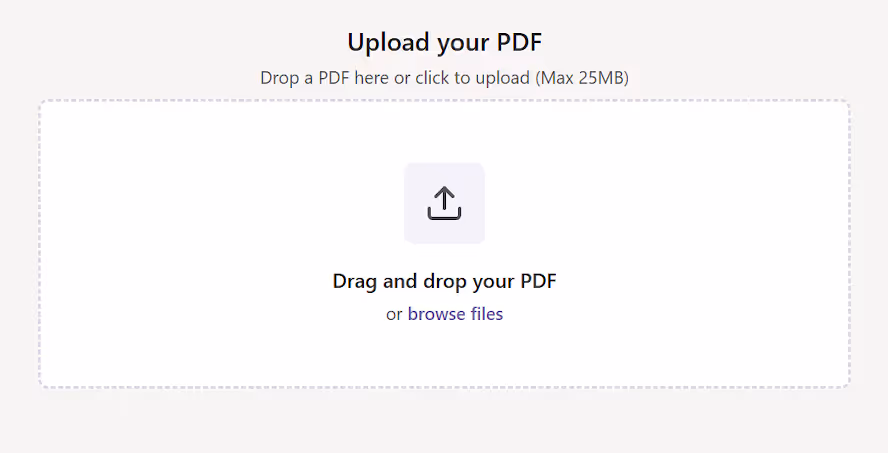 Upload Your PDF