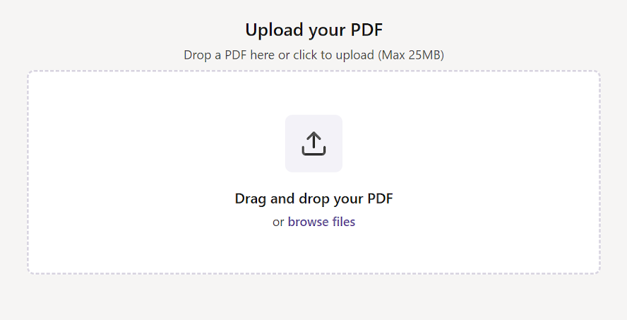 Upload Your PDF