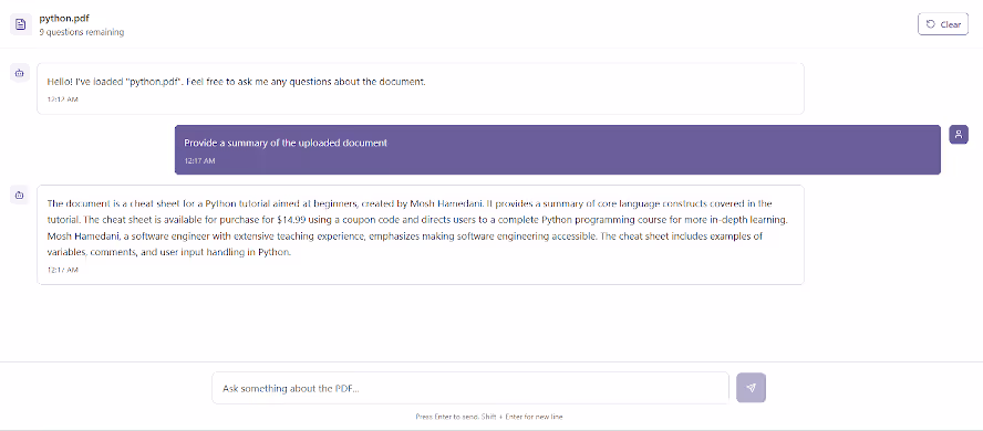 Continue the Conversation or Upload a New File