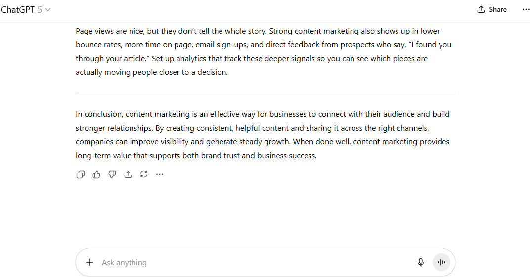 ChatGPT-generated text can be robotic and formulaic