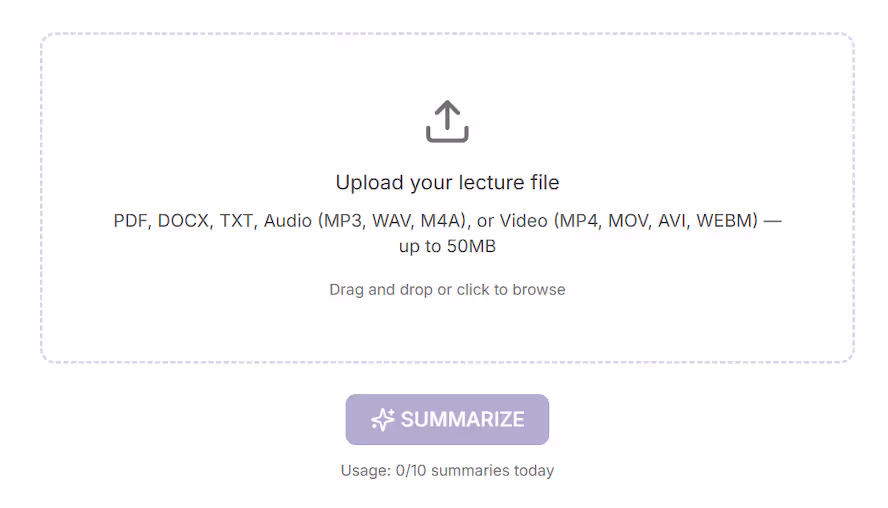 Upload Your Lecture File