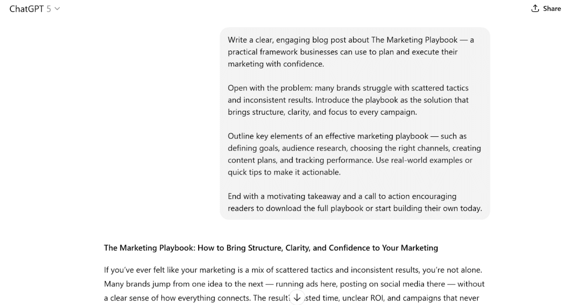 ChatGPT-generated Blog Post