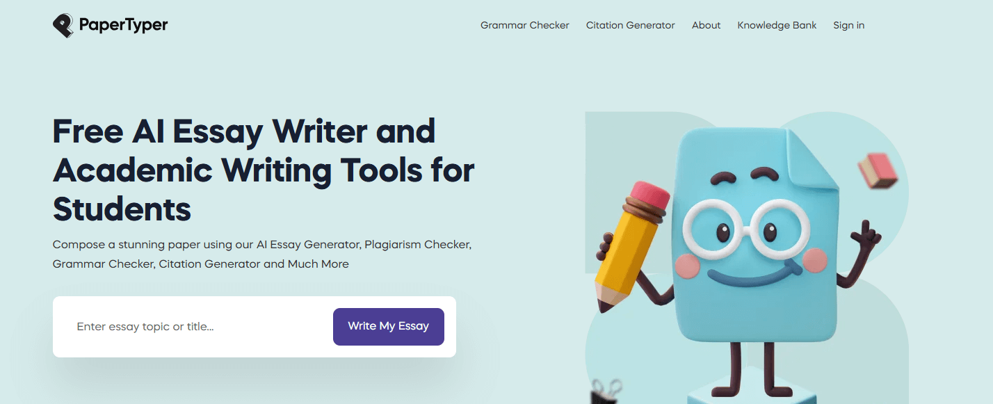 PaperTyper AI Essay Editor Review