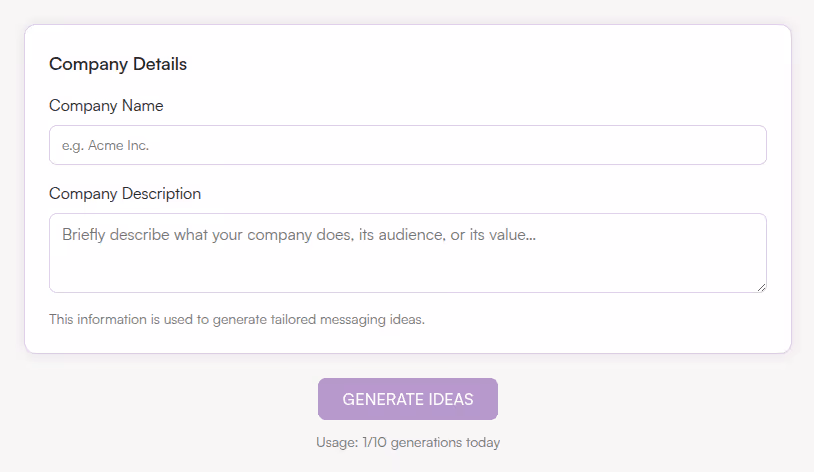 Enter Product or Company Name