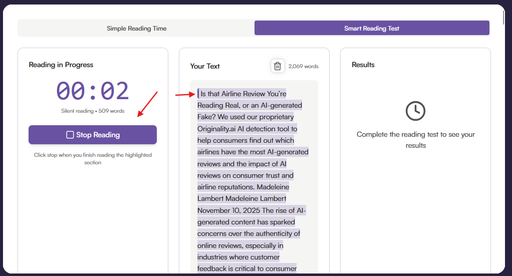 Read Highlighted Section