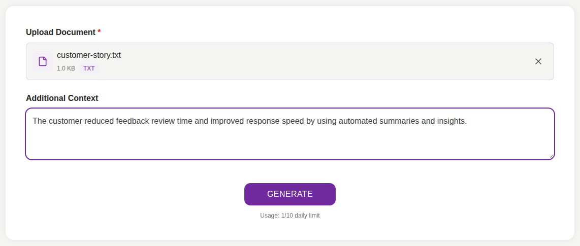 Add Additional Context