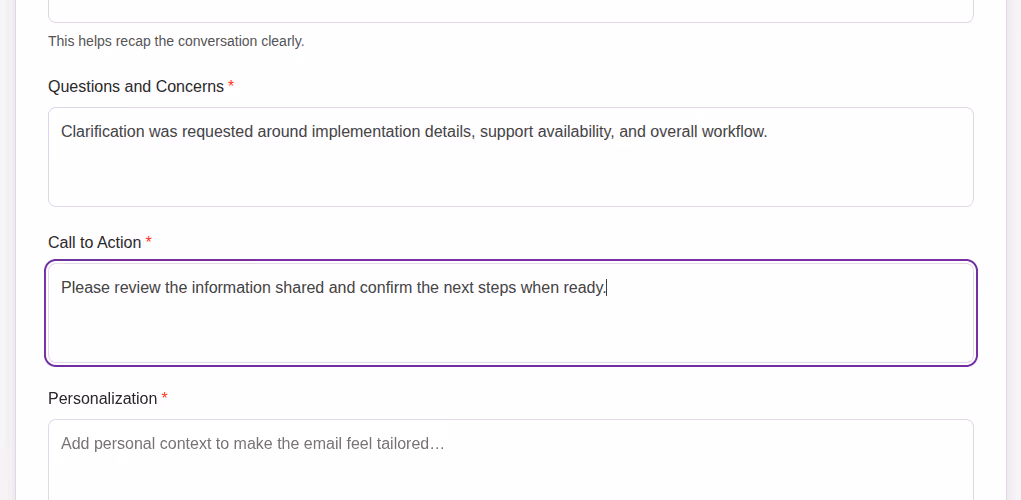 Define Call to Action