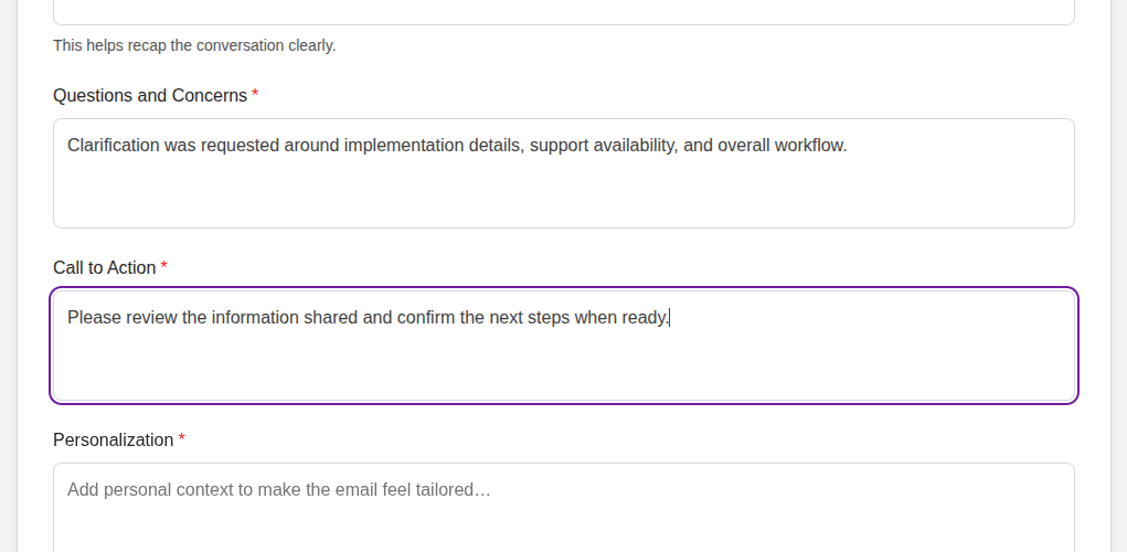 Define Call to Action