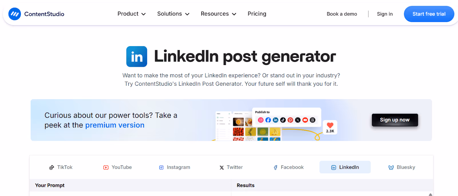 LinkedIn Post Generator review