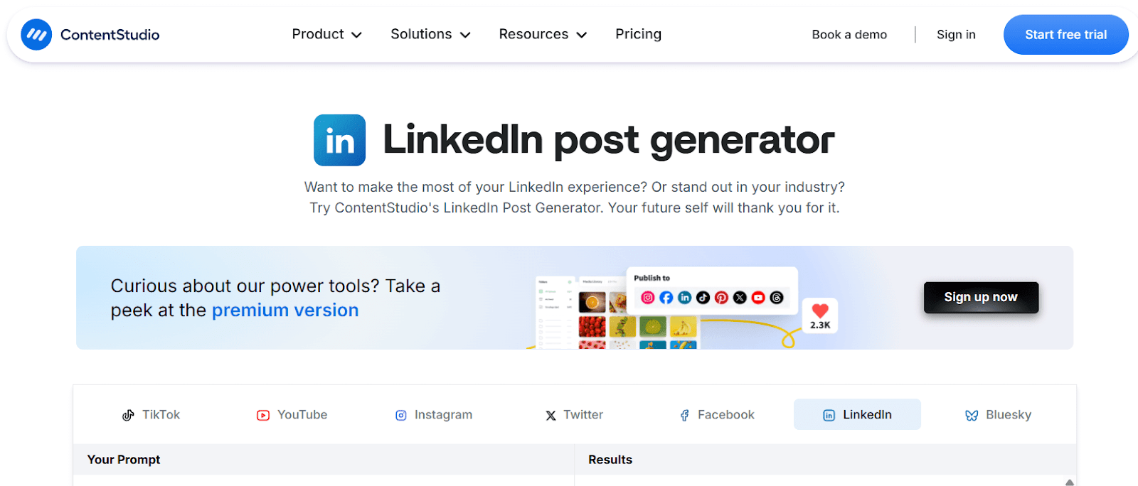 LinkedIn Post Generator review