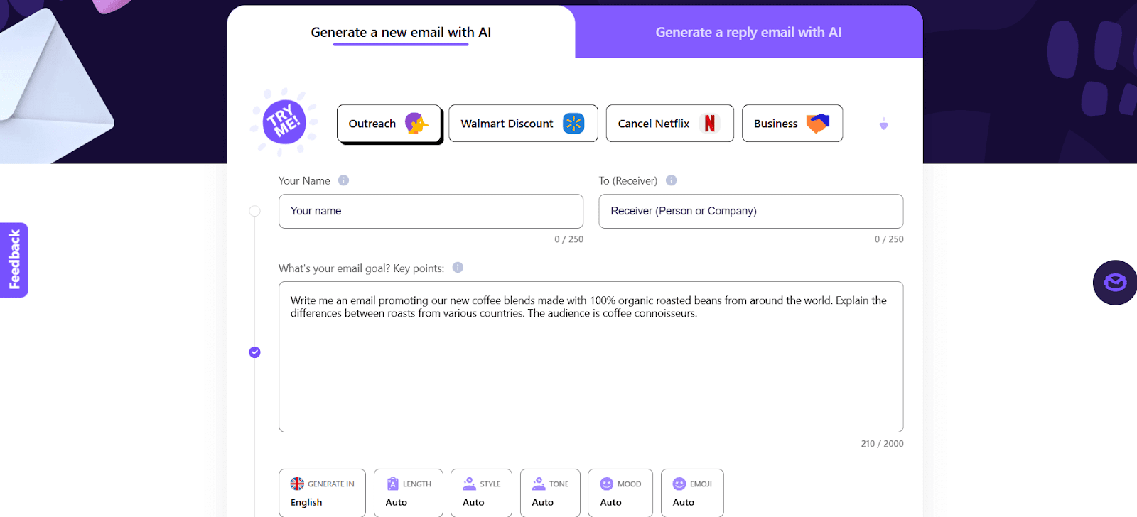 AI email writer