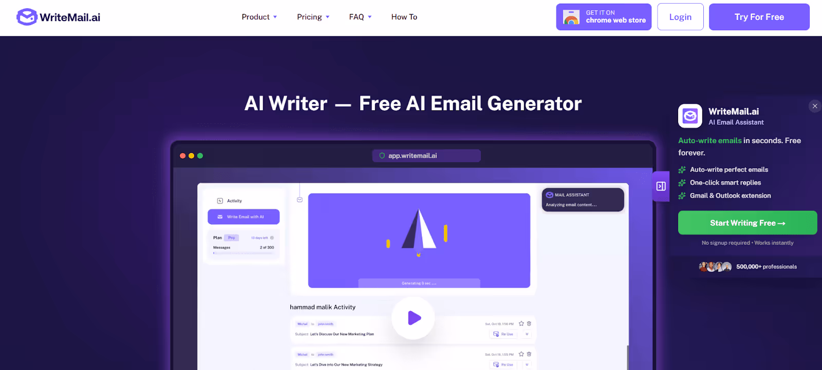 WriteMail AI email writer review