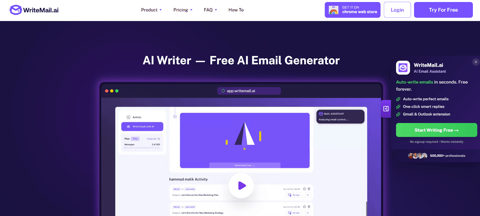WriteMail AI email writer review