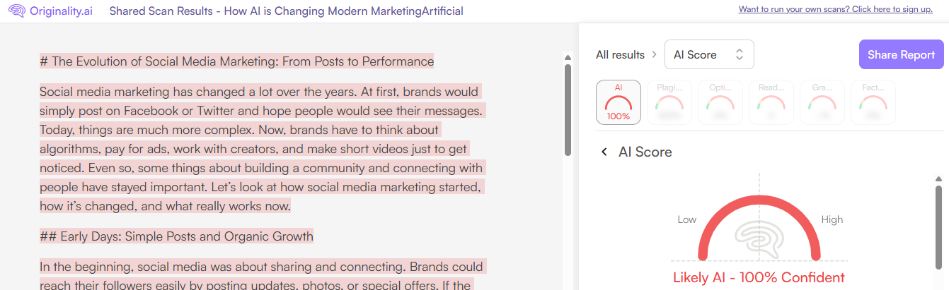 Originality.ai AI Scan of an Apex Vision AI Essay (2)