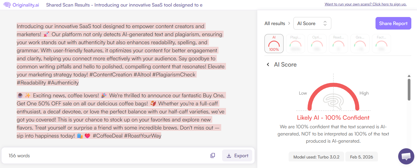 Pallyy Instagram Caption Generator, Scanned with Originality.ai