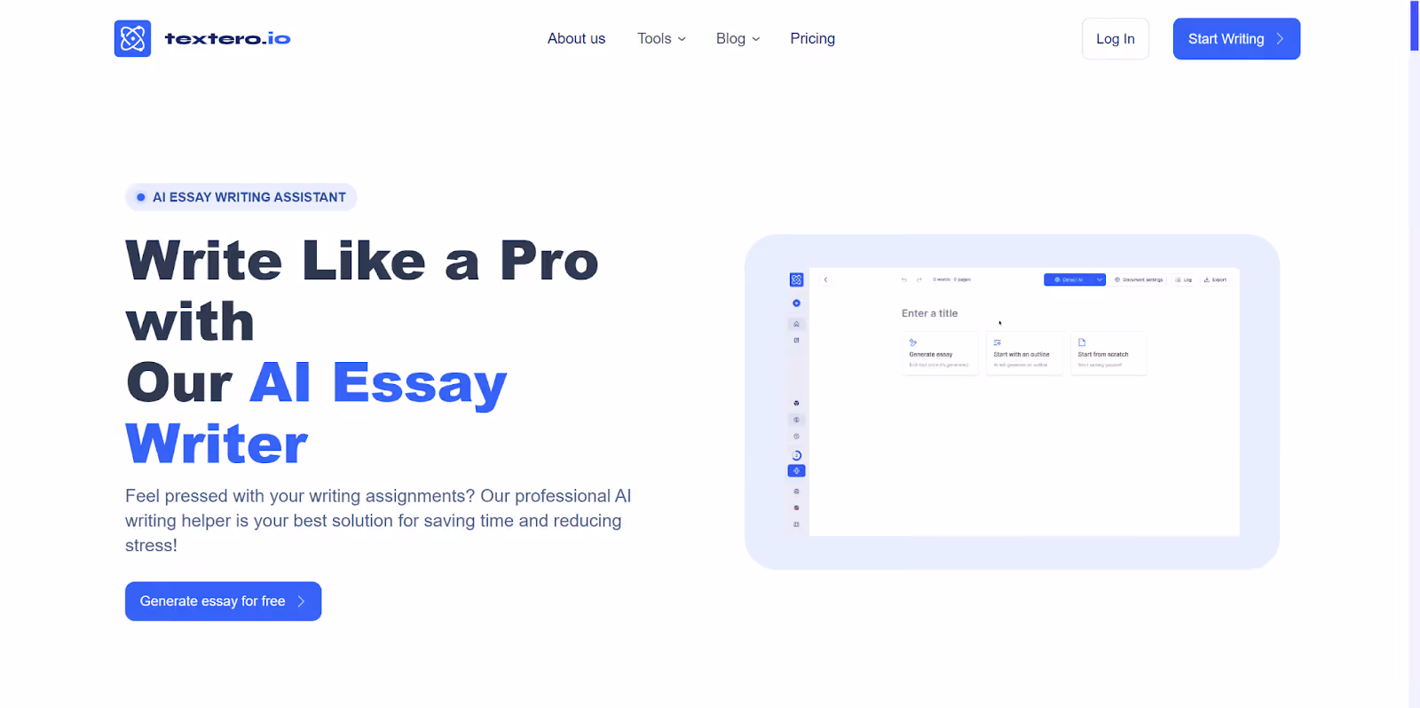 Textero AI Essay Writer
