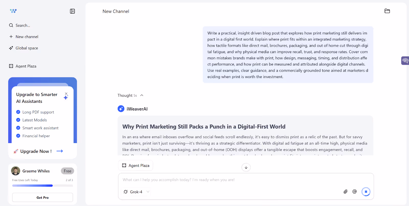 iWeaver AI Blog Post Sample