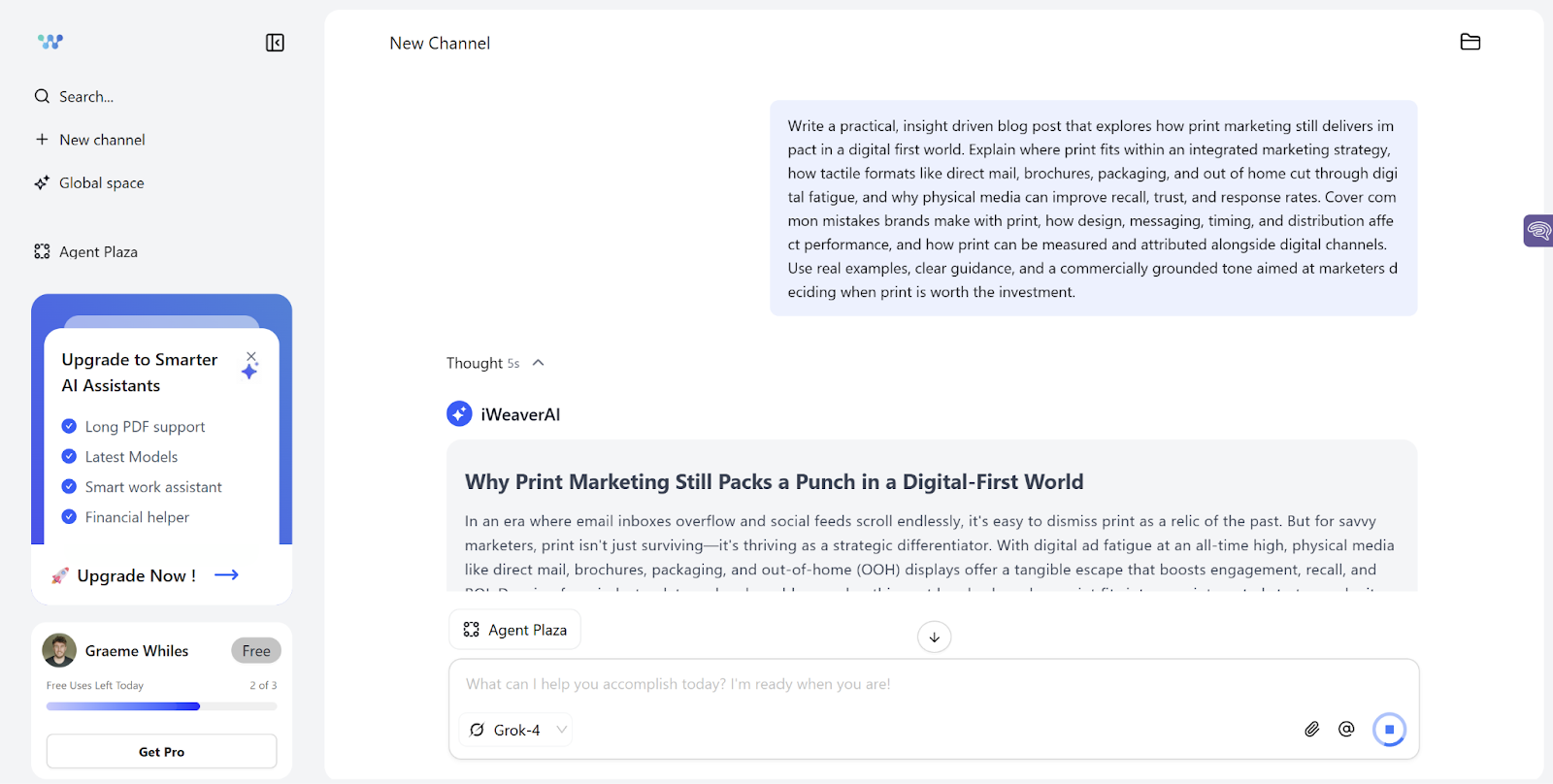 iWeaver AI Blog Post Sample