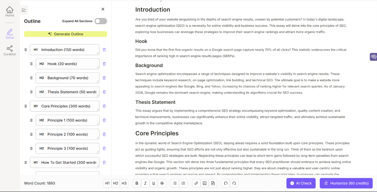 PaperGen AI article on SEO